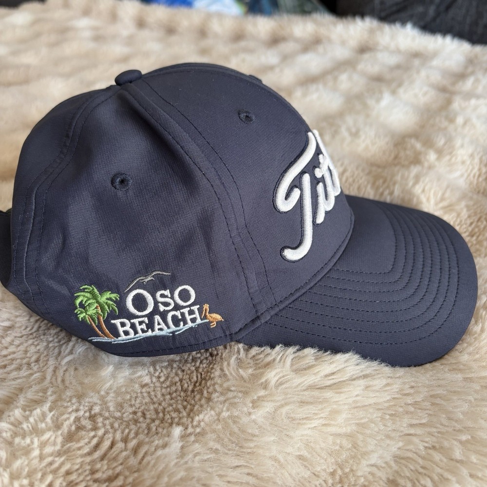 Titleist Adjustable Golf Hat Blue Oso Beach