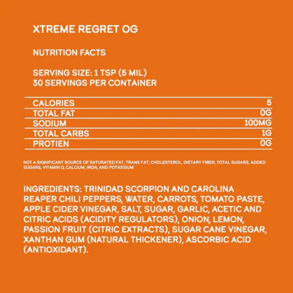 Elijah's Xtreme: Regret Hot Sauce