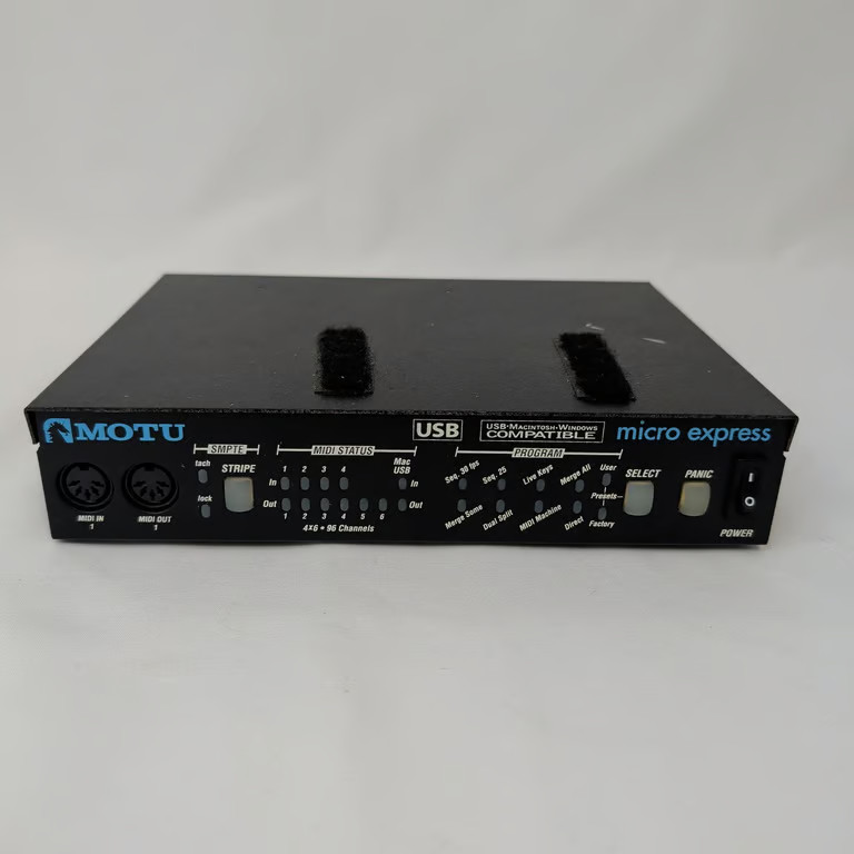 MOTU micro express USB MIDI Interface 4x6 96 Channel SMPTE Timepiece Mac PC