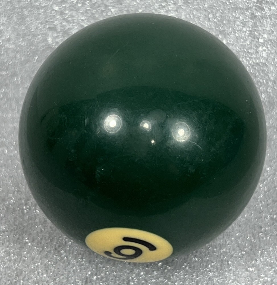 Vintage Bakelite Solid 6 Ball Billiard Pool Replacement Tested 2 1/4" Standard