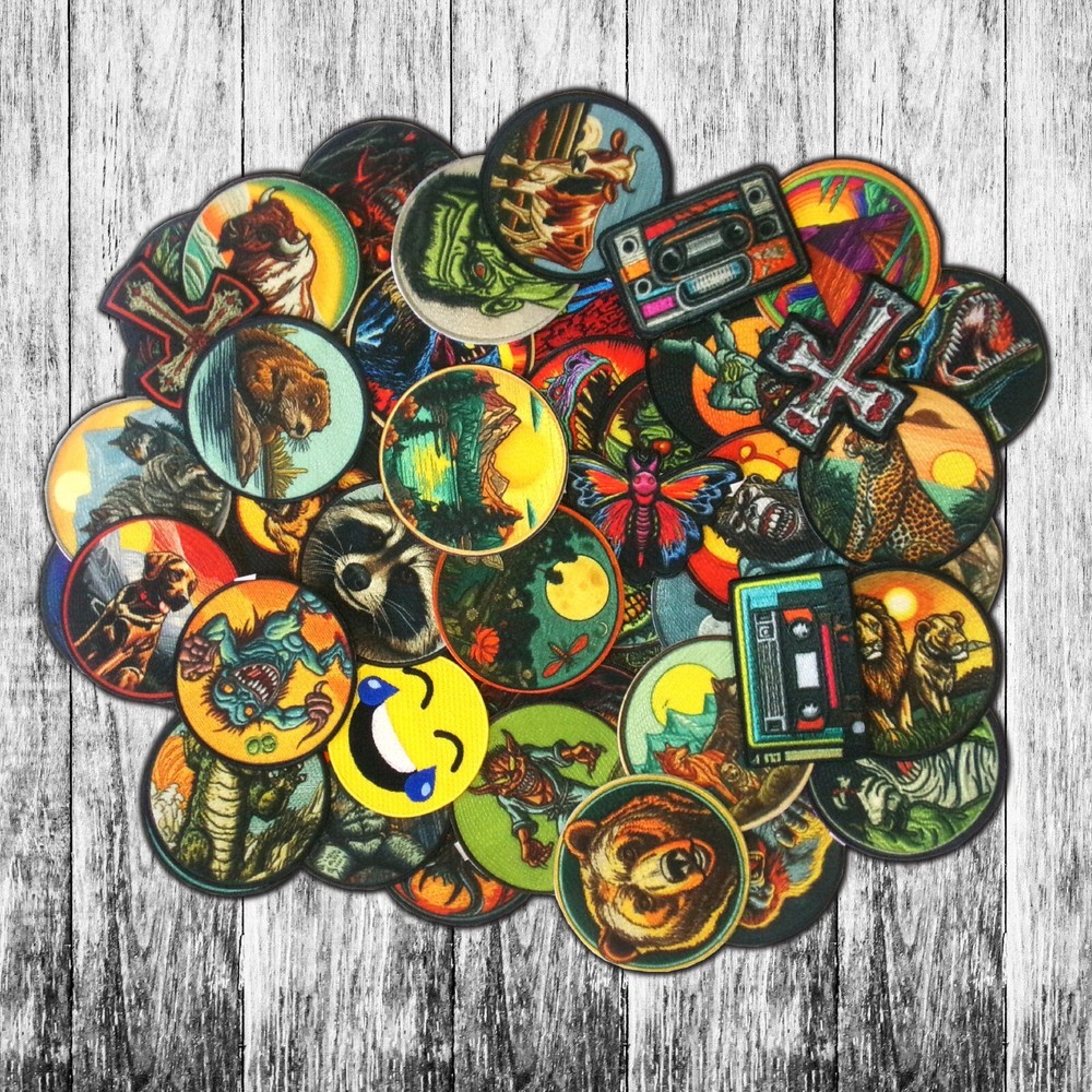 Custom Patch Name Tag Patch w/ Hook and Loop Fasteners or Iron on Embroidered