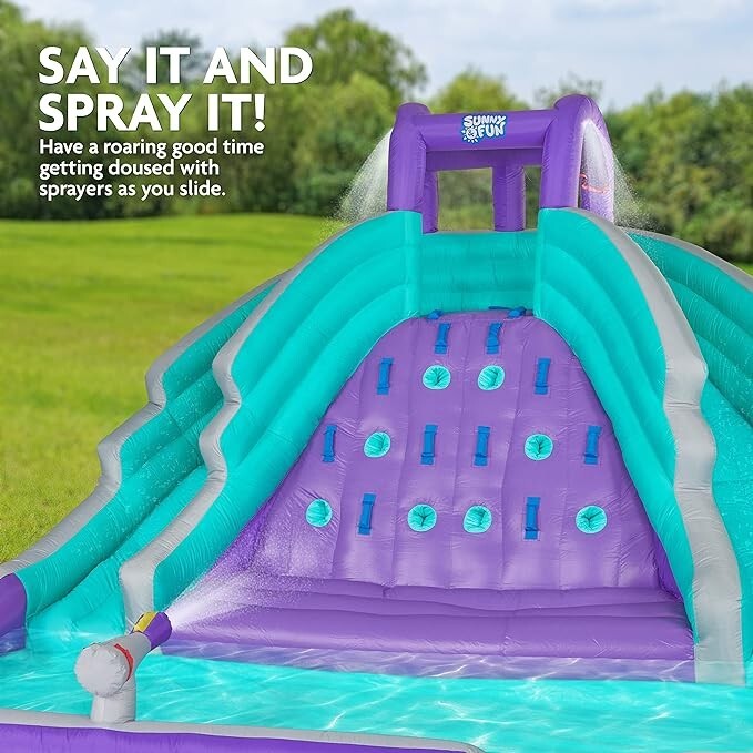 SUNNY AND FUN INFLATABLE WATER SLIDE