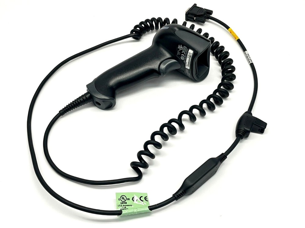 Keyence HR-100 Rev. H Standard Code Reader, Wired w/ HR-1C3RC Rev. A Cable