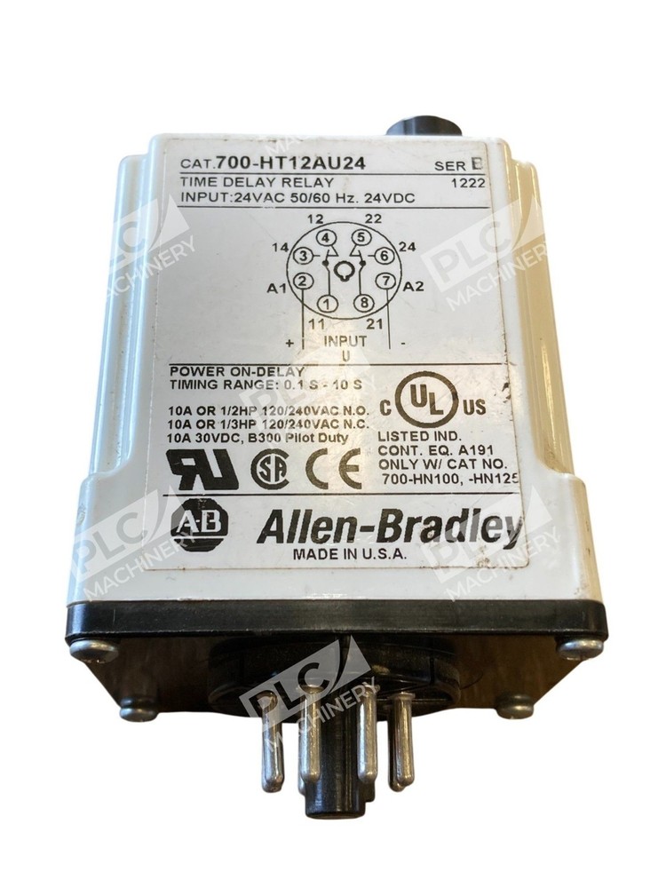Allen-Bradley 700-HT12AU24 /E DPDT 24V AC/DC Time Delay Relay