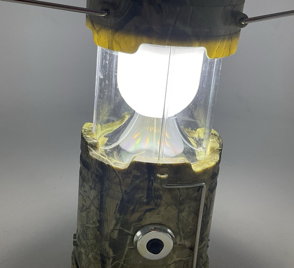 Real Tree Pop Up Camping Camo Light Lanter Battery Powered TESTED Fast Free Ship