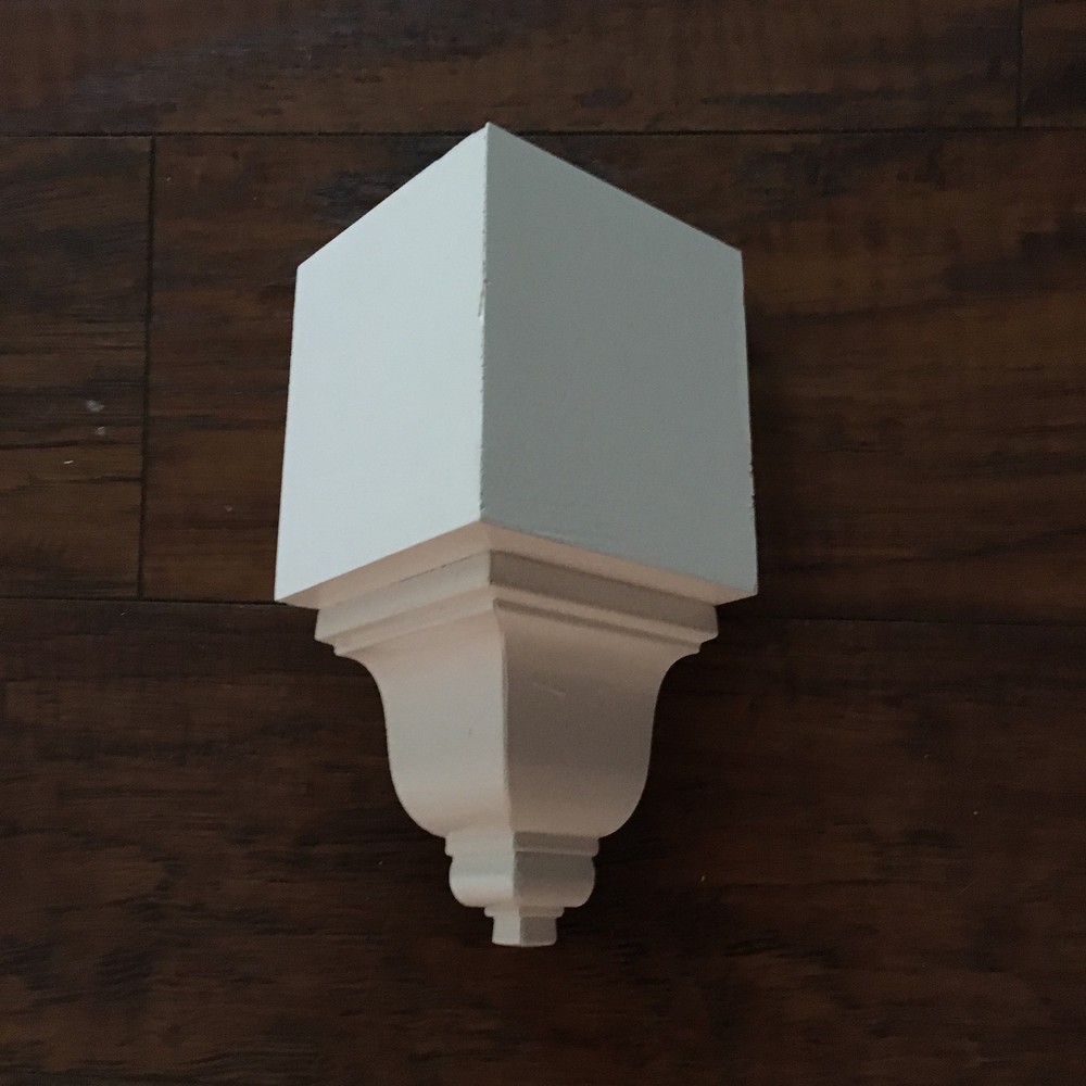 Crown Molding inside Corner Blocks made from 4" Colonial Crown 8 pack
