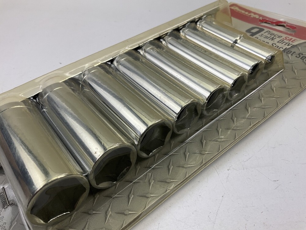 Dura Max UA10020B 3/8" Drive SAE Deep Socket Set, 9-Piece