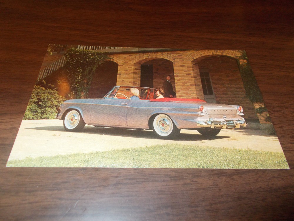 1962 Studebaker Lark Convertible Advertising Postcard