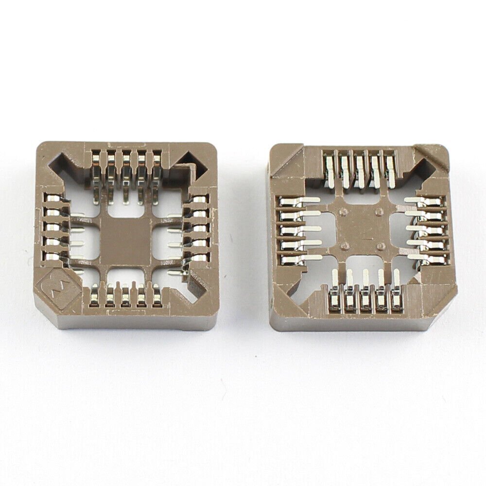 5Pcs PLCC 20 Pin SMT SMD Surface Mount IC Socket Adapter Converter Connector