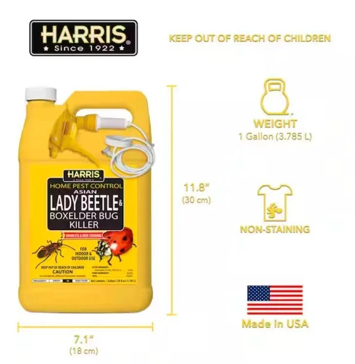 Harris Asian Lady Beetle and Box Elder Bug Killer, 1 Gal. (3-Pack)
