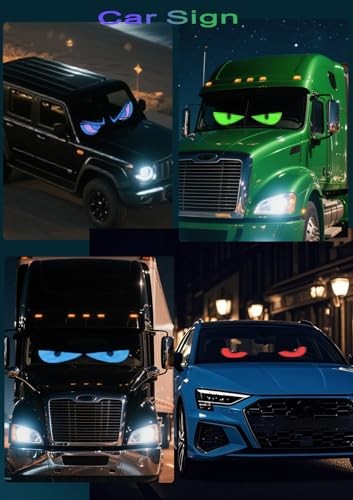 Devil Eyes Light for Windshield Cars/Trucks/SUVs Programmable 1PCS-23"x5" 1PCS