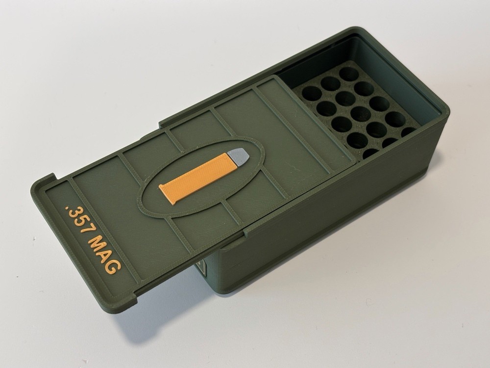 Ammo Storage Box 357 Magnum 50 Rounds