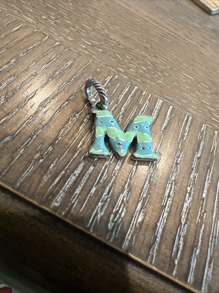 BRIGHTON Enamel Alphabet Letter initial “M” Charm **RETIRED**