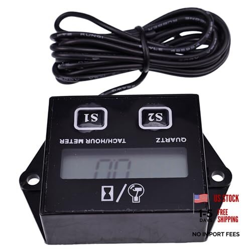 Motorcycle Tachometer Timer Mower Digital Display Chainsaw Engine Multi
