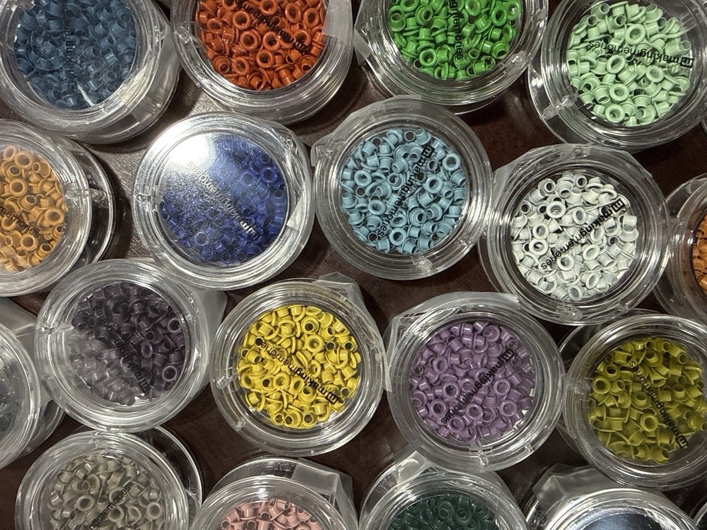 Making Memories Eyelets Grommets Craft Kit 30 Containers, All Colors, Stackable