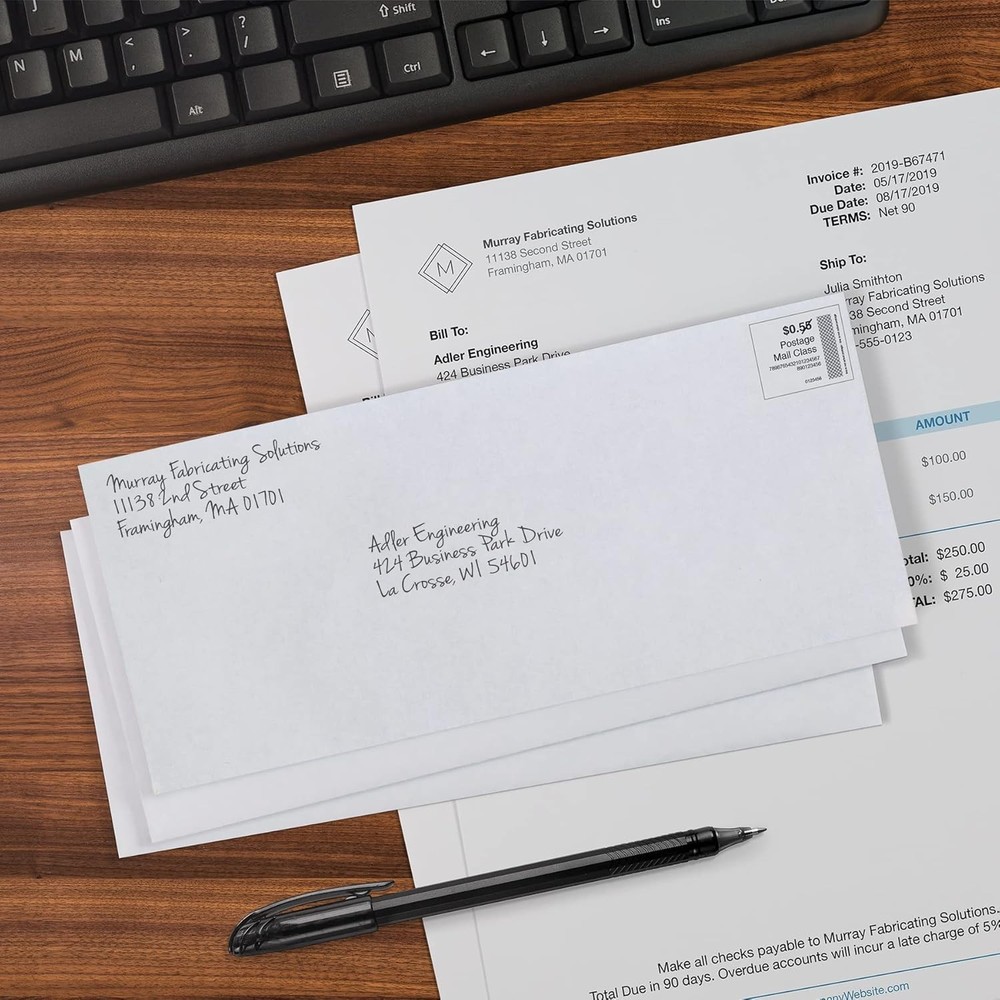 Privacy-Focused Redi-Strip Security Envelopes, 100 Pack - Ideal for Business