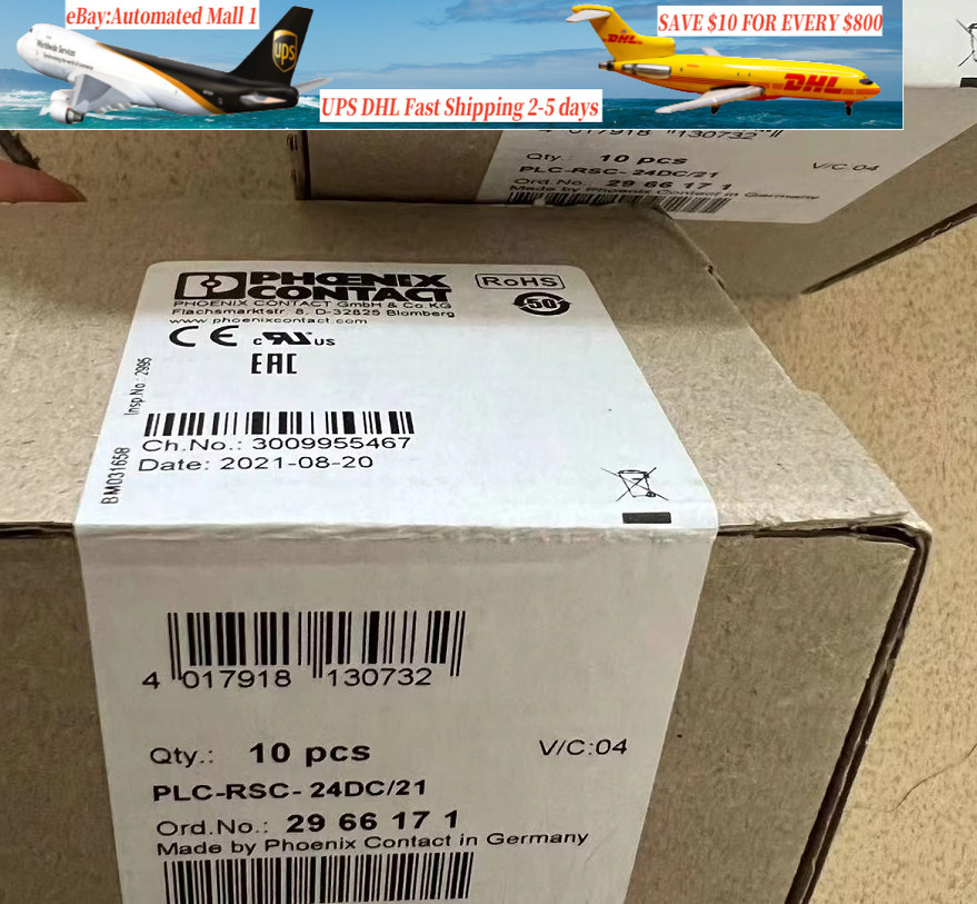 10PC NEW PHOENIX CONTACT PLC-RSC -24DC/21 module 2966171