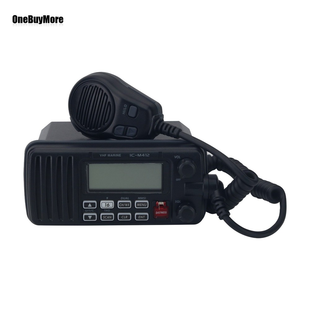 IC-M412 25W Fixed Mount VHF Marine Transceiver Class D with Handheld Microphone