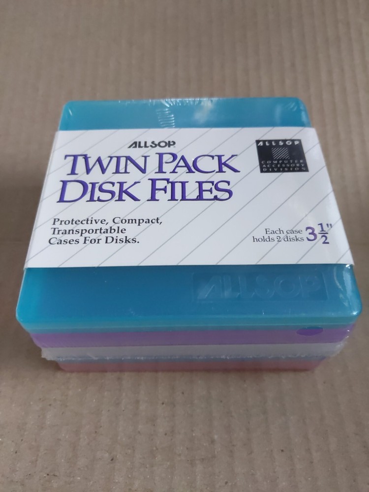 Allsop Twin Pack Disk Files- New Old Stock