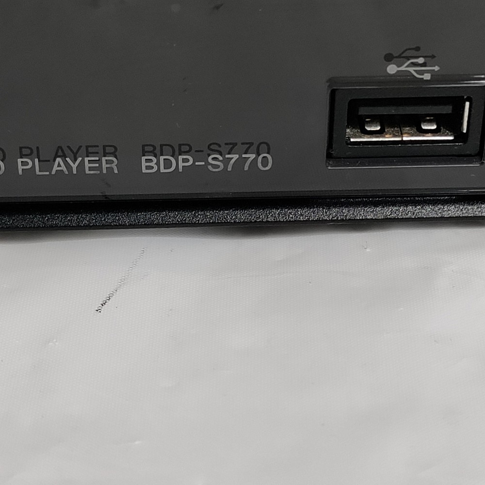 Sony BDP-S770 3D Blu-ray Disc Player With Remote Tested & Works