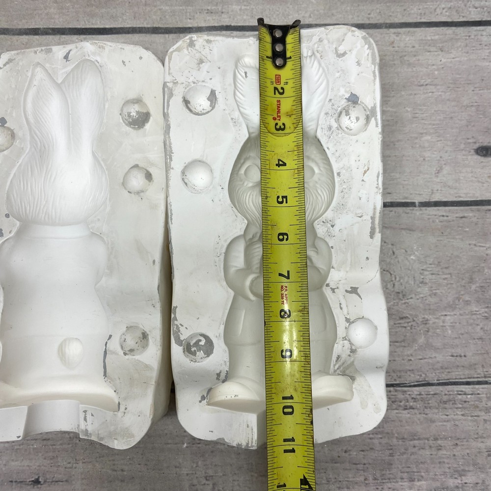 Unbranded Ceramic Casting Mold Boy Bunny With Carrots #97
