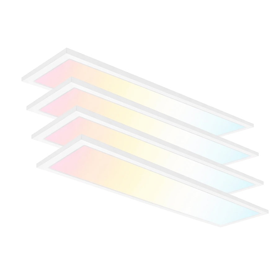 1x4 LED Flat Panel Light 50W 5CCT Dimmable Surface Mount Ceiling 120V