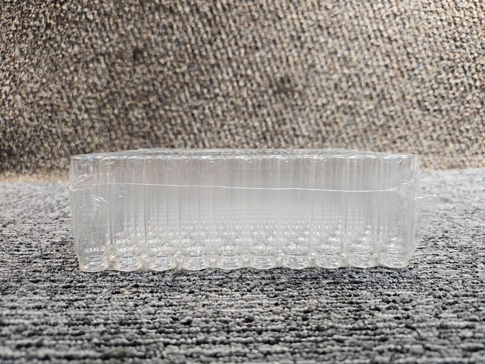 (QTY 1000) Headspace Crimp-Top Vials, 20 mm, 20 mL, Rounded Bottom, Clear