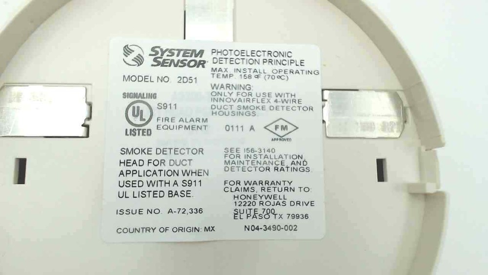 2D51 System Sensor Sensor-For D4120 Detector OEM 2D51