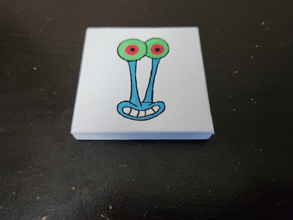 Handpainted Stretched Canvas Magnet Gary (*FAST SHIPPING!*)
