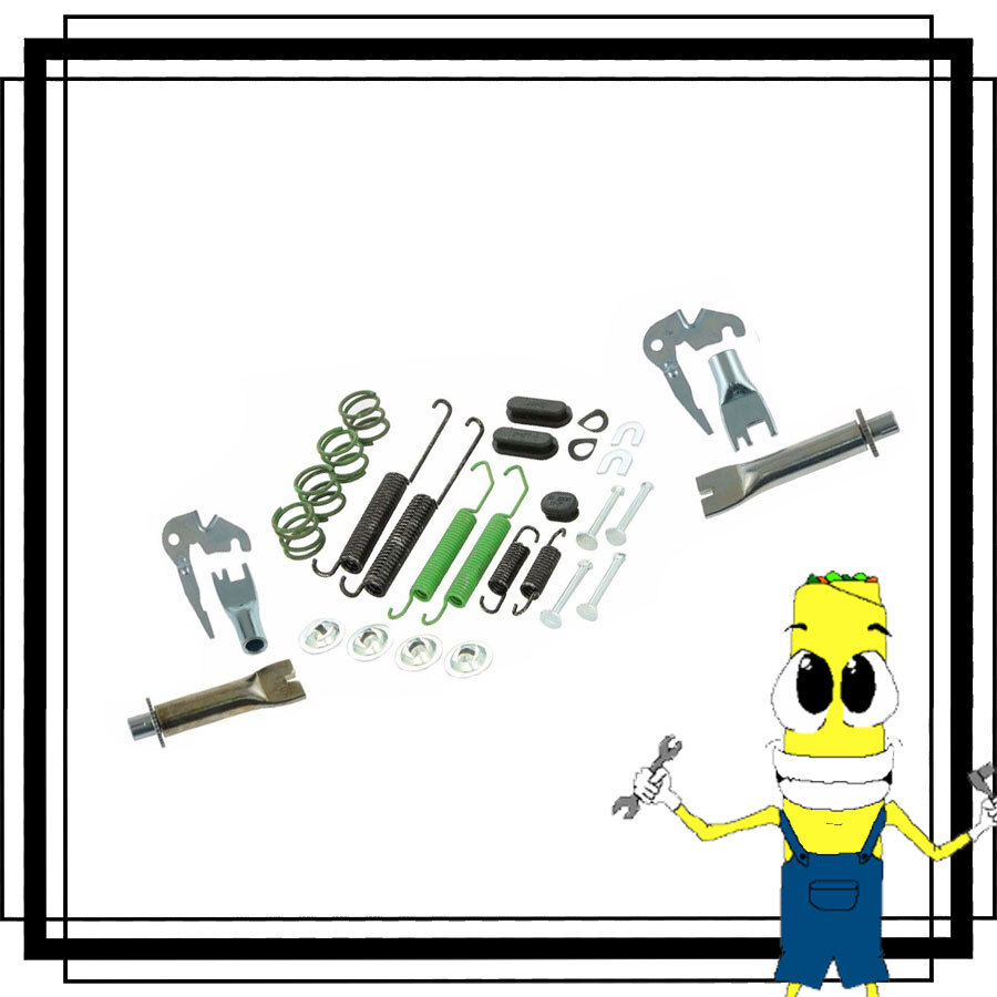 Complete Rear Brake Drum Hardware Kit for Dodge Caliber 2007-2012 All Models