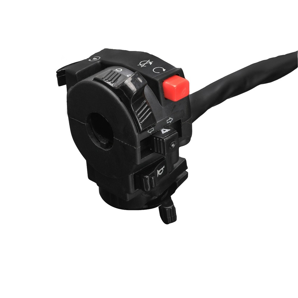 Motorcycle 7/8" Handlebar Switch Horn Turn Signal Headlight Start Control Button