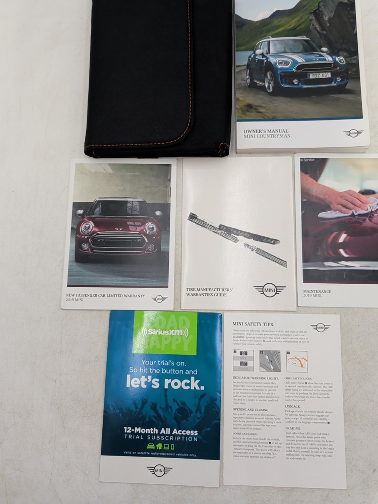2019 MINI Countryman Owner's Manual With Supplements Plus Case