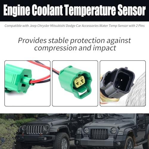 Engine Coolant Temperature Sensor 5S1500 56027873 with Connector Wiring