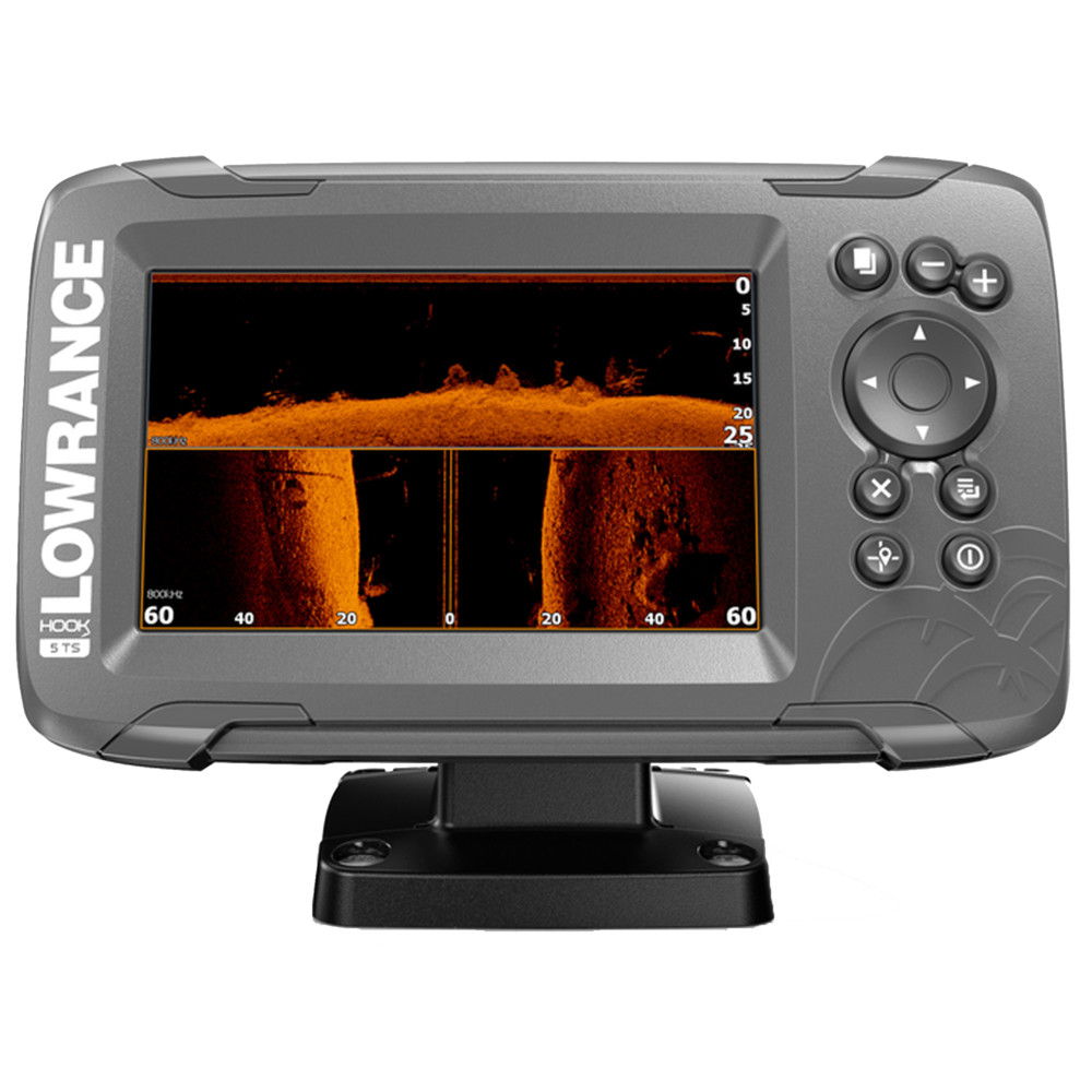 Lowrance HOOK2 5" Fishfinder Chartplotter w/ TripleShot Transducer & Chart Maps