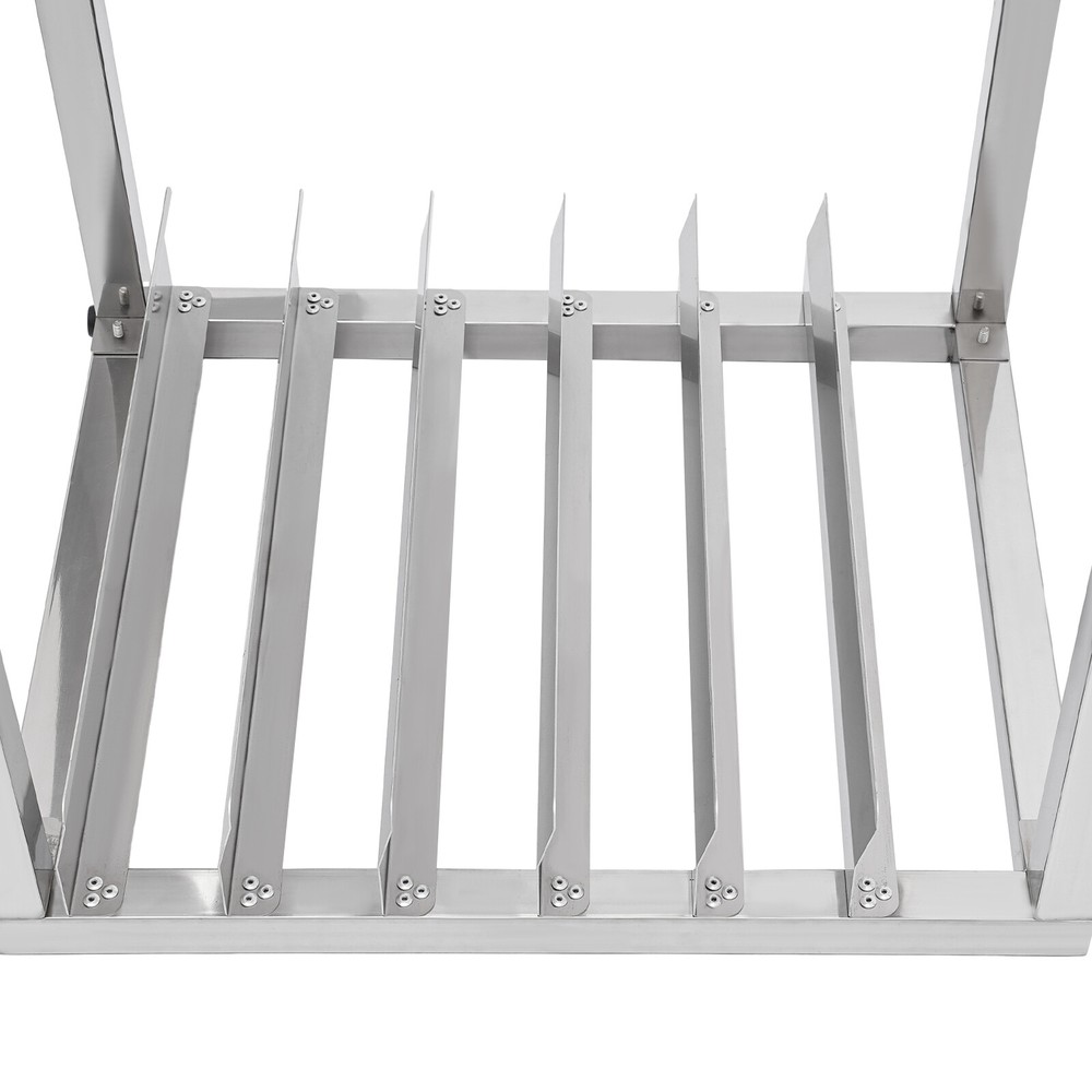 5-Tier Baking Tray Rack - Durable Stainless Steel Storage Organizer