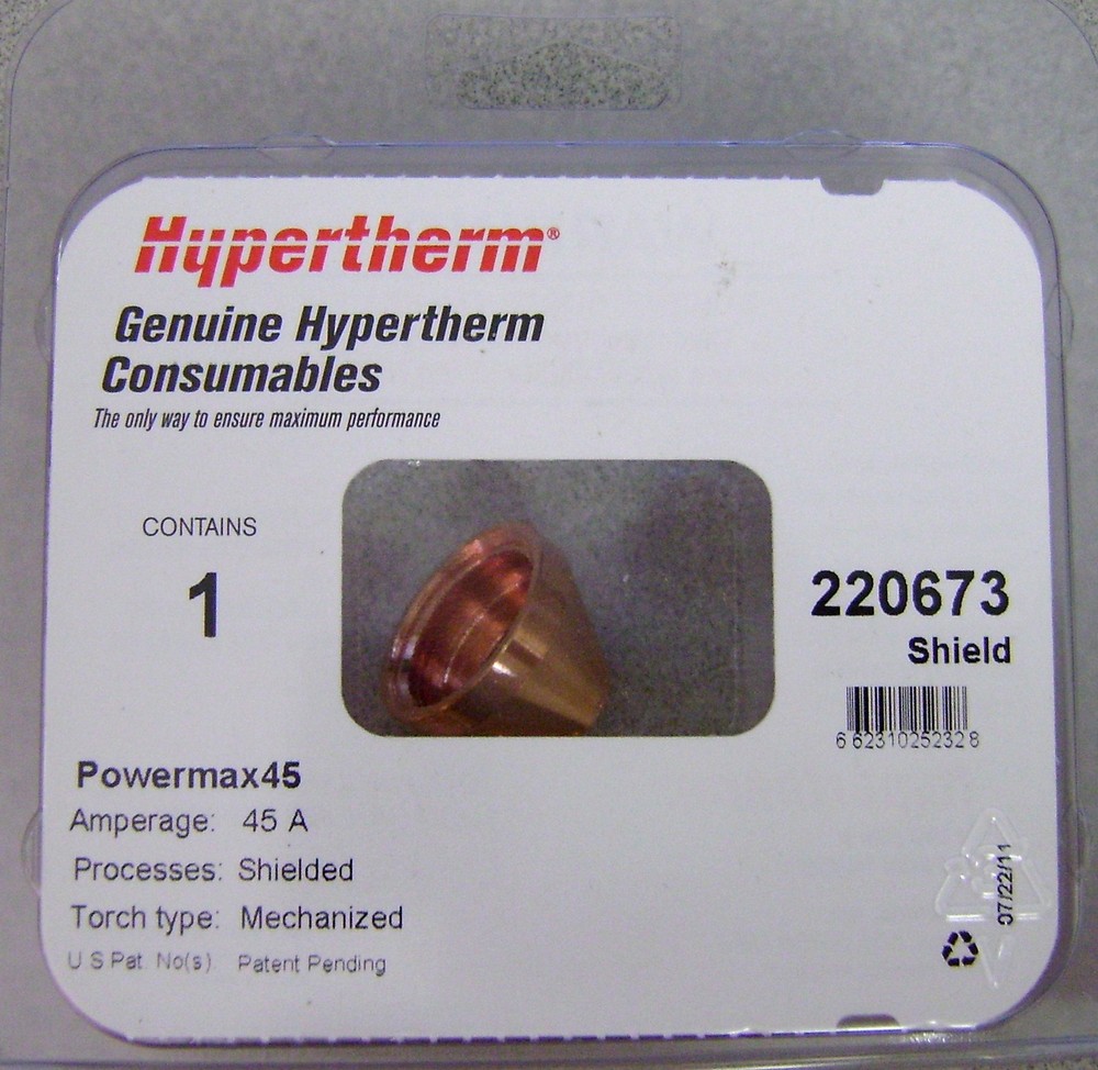 Hypertherm Genuine Plasma Powermax 45 Mechanized Shield 220673