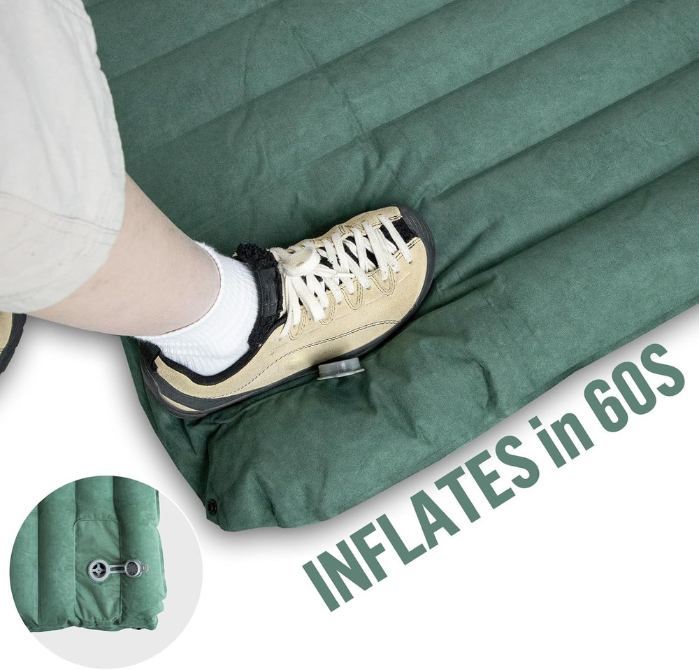 Camping Sleeping Pad: Lightweight Backpacking Inflatable Sleeping Mat with Inter