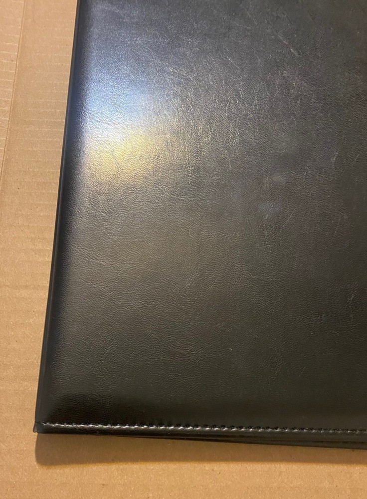 Vintage Apple Computer Leather Folio Padfolio Notebook Folder