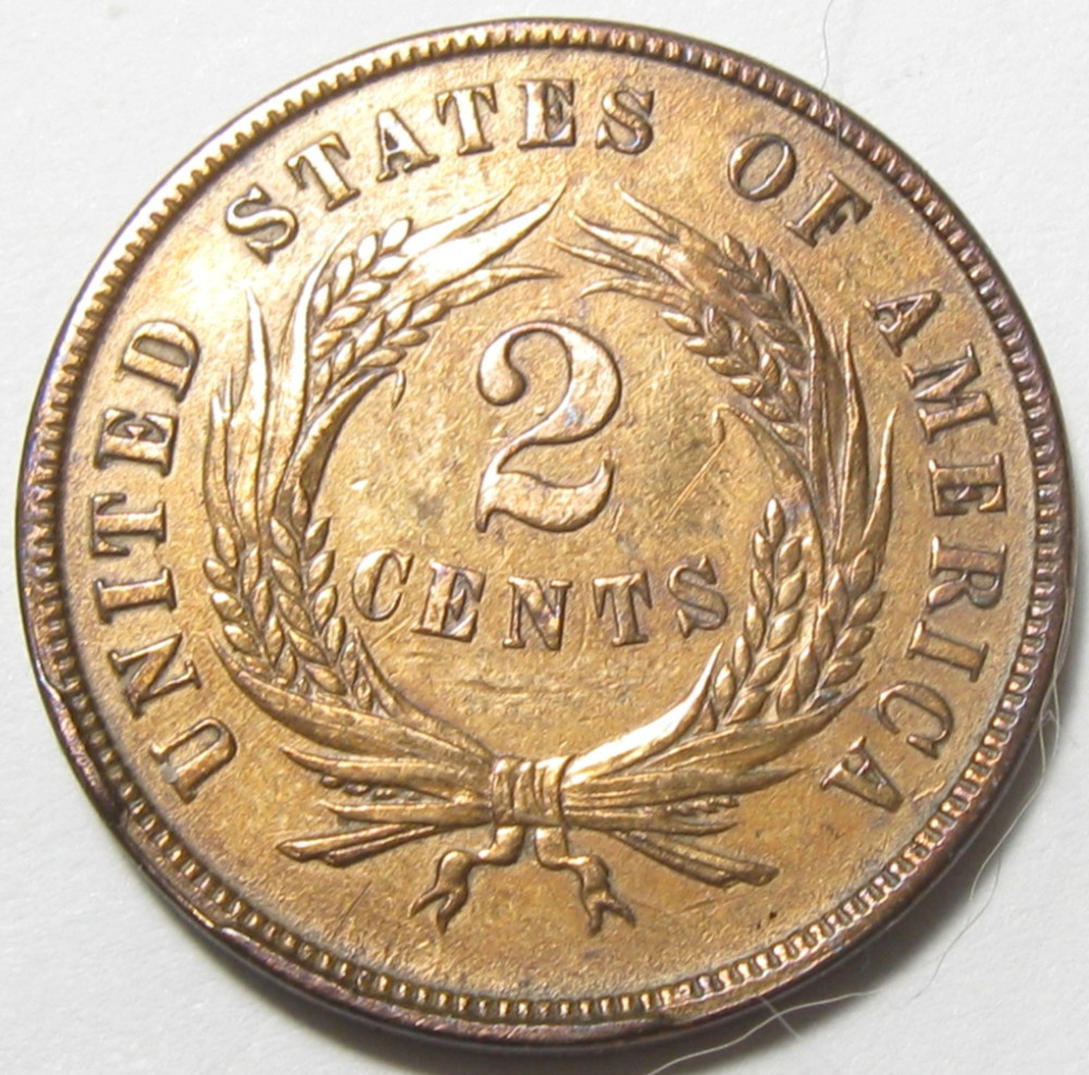 1865 Two Cent Piece 2c - #11306-5
