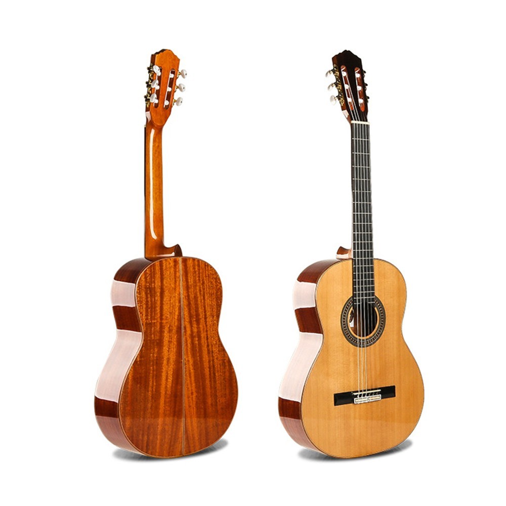 All-Solid Classical Guitar with Solid Spruce Top,Equipped High-Quality Strings.