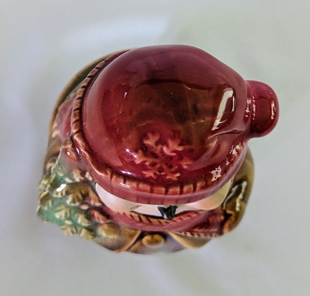 Snowman Covered Sugar Bowl without Spoon, 5.5" Tall