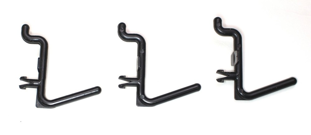 Plastic Black L Style Pegboard Hook Kit - 25 Pack Tool PEGBOARD NOT INCLUDED