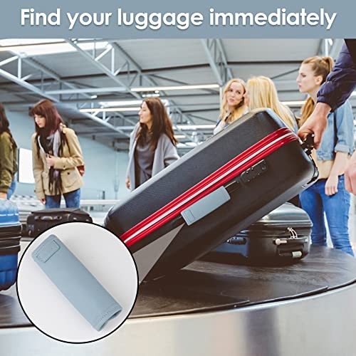 Leather Luggage Handle Wrap 2 Pack Set,Luggage Identifiers Tags Blue-2pcs