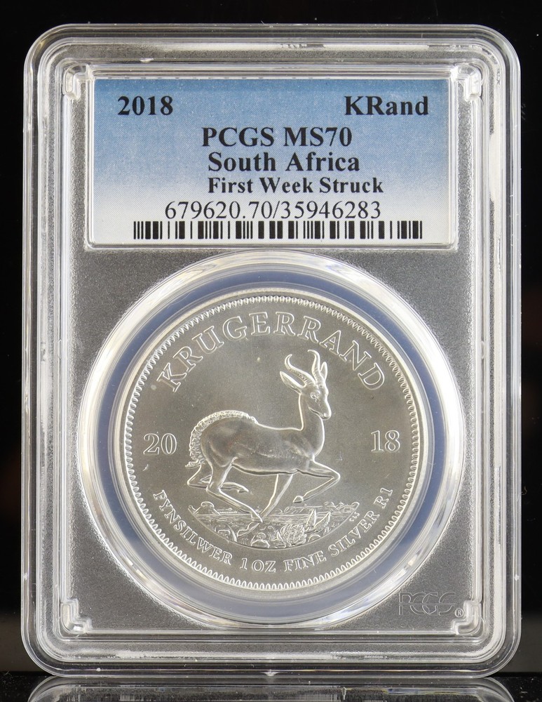 2018 South Africa Krugerrand PCGS MS70
