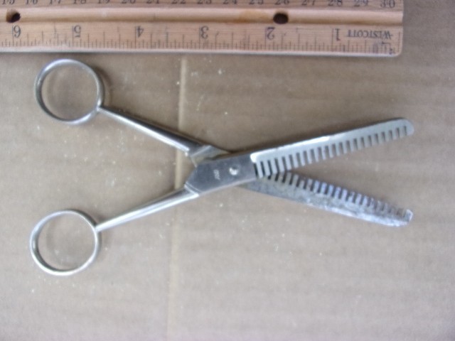 vintage made in Italy thinning scissors