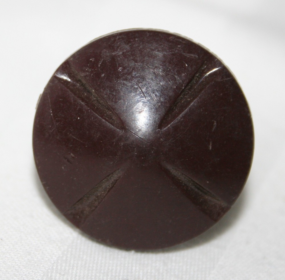 10 Bakelite Brown Art Deco Drawer Pull Knobs with Threaded screw Shaft