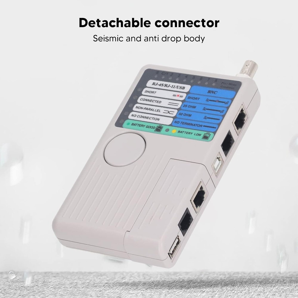 Network Cable Measuring Device / RJ11 / USB / BNC Test