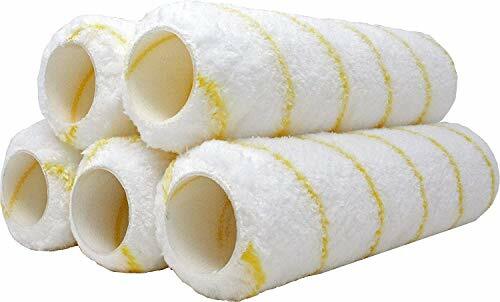Paint Roller Covers Microfiber Roller Covers,Stain Finish 1/2 X 9 Inch (5 Pack )