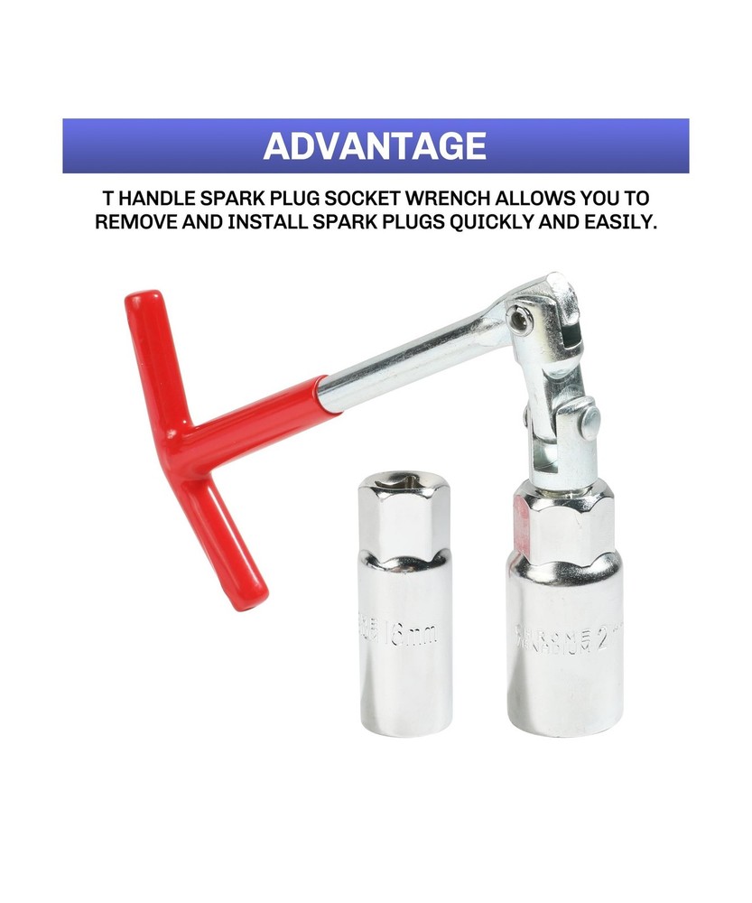 Spark Plug Tool,Spark Plug Removal Tool,Spark Plug Socket Wrench,Car Accessor...