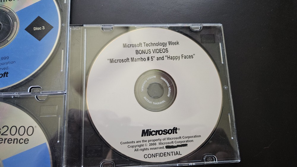 Windows 2000 Virtual Conference 6 Disk Set + Bonus Disk Issued in New Orleans
